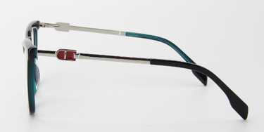 Women Vista Eyeglasses: Luna - Black - SpaceSMART Eye Clinic (Side View)
